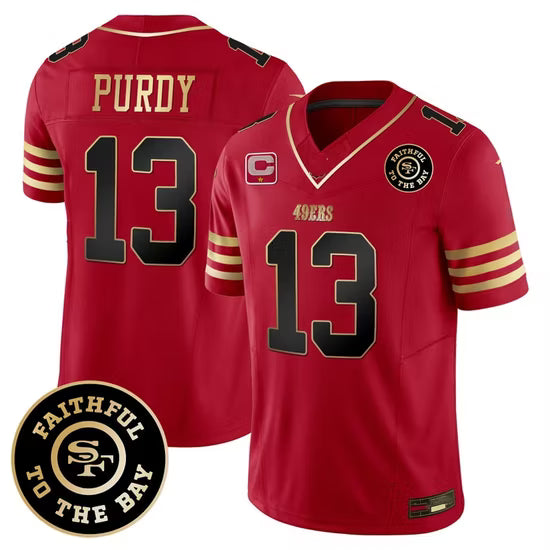 Brock Purdy San Francisco 49ers Faithful To The Bay Jersey - Scarlet