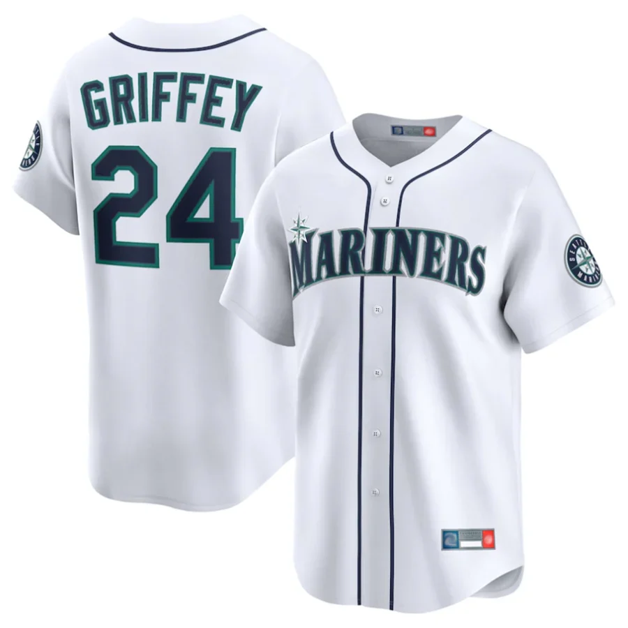 Ken Griffey Jr. Seattle Mariners Retired Player Jersey – White