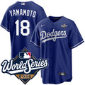 Yoshinobu Yamamoto Los Angeles Dodgers 2025 Alternate World Series Jersey - Royal
