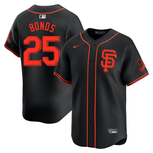 Barry Bonds San Francisco Giants Alternate Limited Jersey - Black