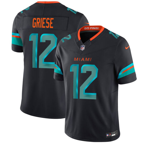 Bob Griese Miami Dolphins 2025 Rivalries Collection Game Jersey - Pitch Blue