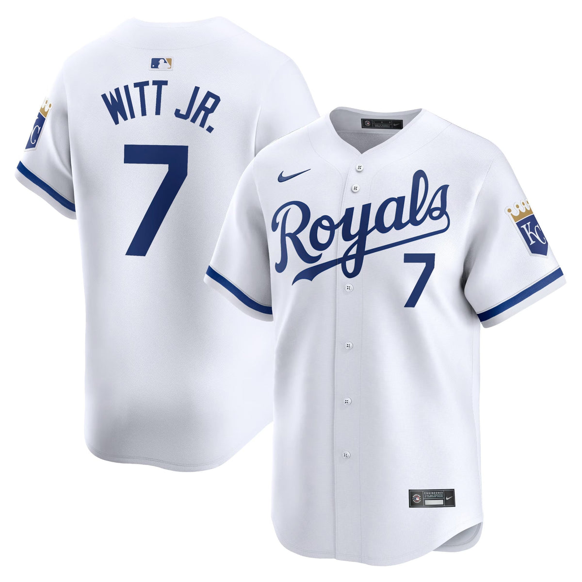 Bobby Witt Jr Kansas City Royals Home Jersey - White