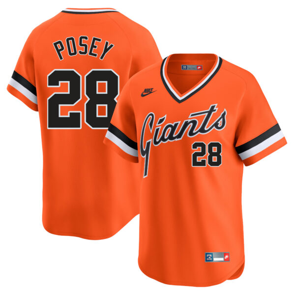 Buster Posey San Francisco Giants Cooperstown Collection Jersey - Orange