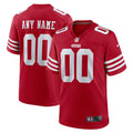 Custom San Francisco 49ers Jersey - Red