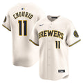 Jackson Chourio Milwaukee Brewers Home Limited Jersey - Cream