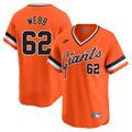 Logan Webb San Francisco Giants Cooperstown Collection Jersey - Orange