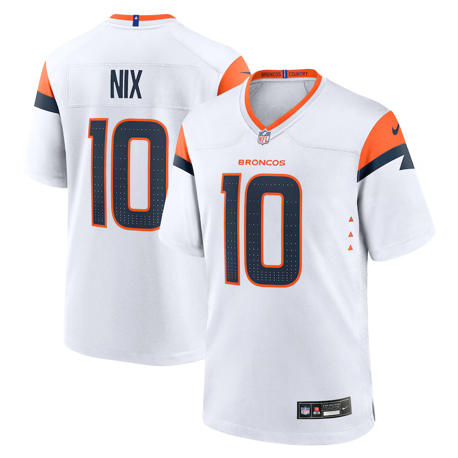 Bo Nix Denver Broncos Jersey - White