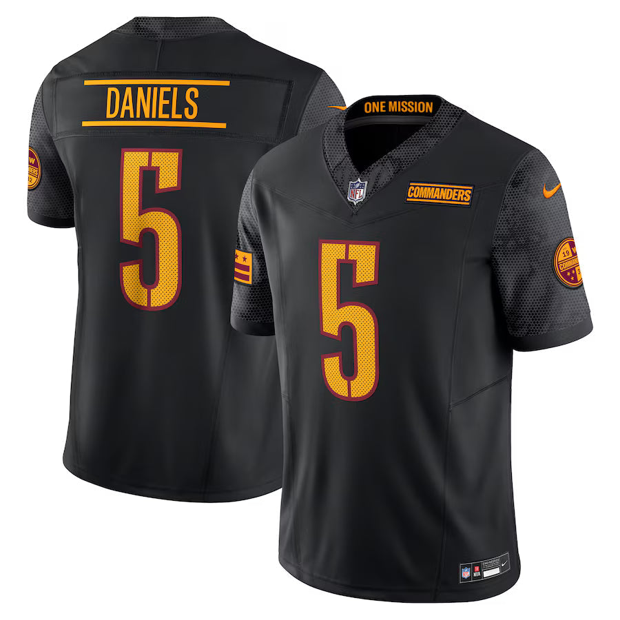 Jayden Daniels Washington Commanders Jersey - Black