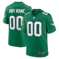 Custom Philadelphia Eagles Jersey - Kelly Green