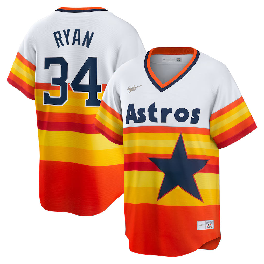 Nolan Ryan Houston Astros Home Cooperstown Collection Jersey - White
