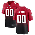 Custom Atlanta Falcons Alternate Jersey - Red