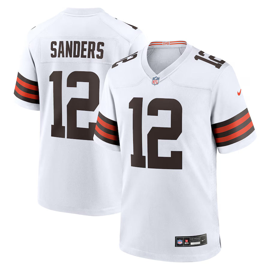 Shedeur Sanders Cleveland Browns 2025 NFL Draft Jersey - White