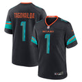 Tua Tagovailoa Miami Dolphins 2025 Rivalries Collection Game Jersey - Pitch Blue