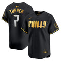 Trea Turner Philadelphia Phillies City Connect “Philly” Limited Jersey - Black Gold